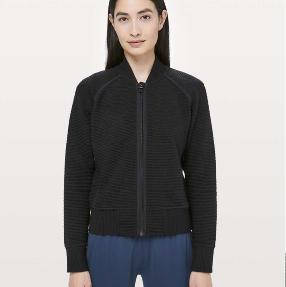lululemon athletica Jackets & Blazers - Lululemon On Repeat Bomber Black